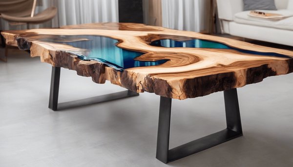 Les tables en bois époxy : design innovant et longévité assurée