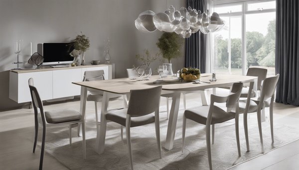 Optez pour une table extensible pour 8 personnes, élégance et praticité